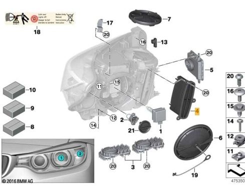 BMW 420 Headlight