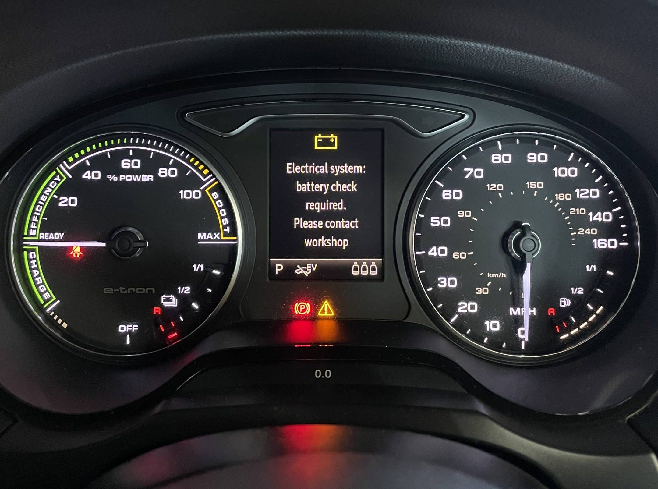 Audi E-tron battery fault