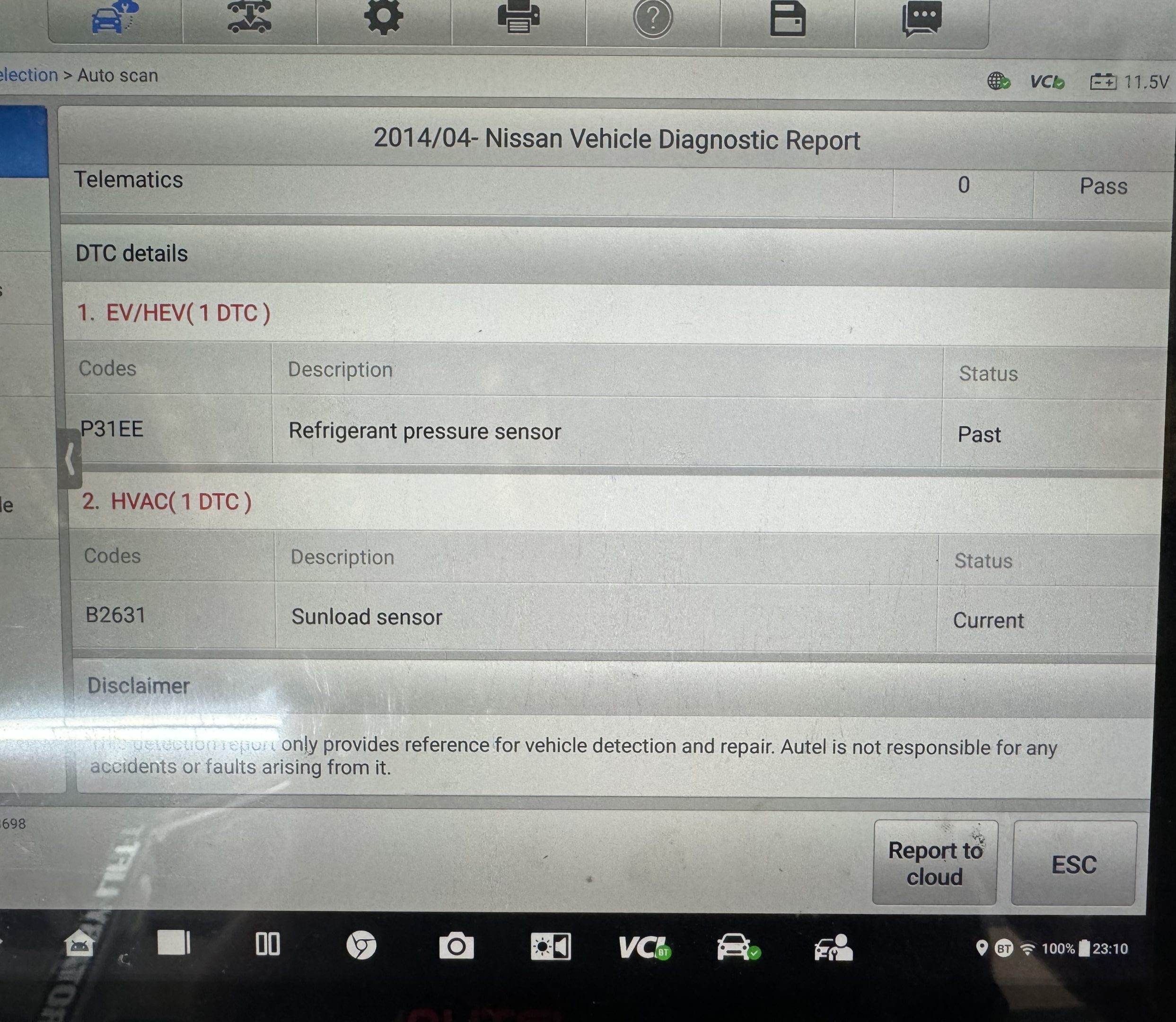 Nissan Leaf air-con problem