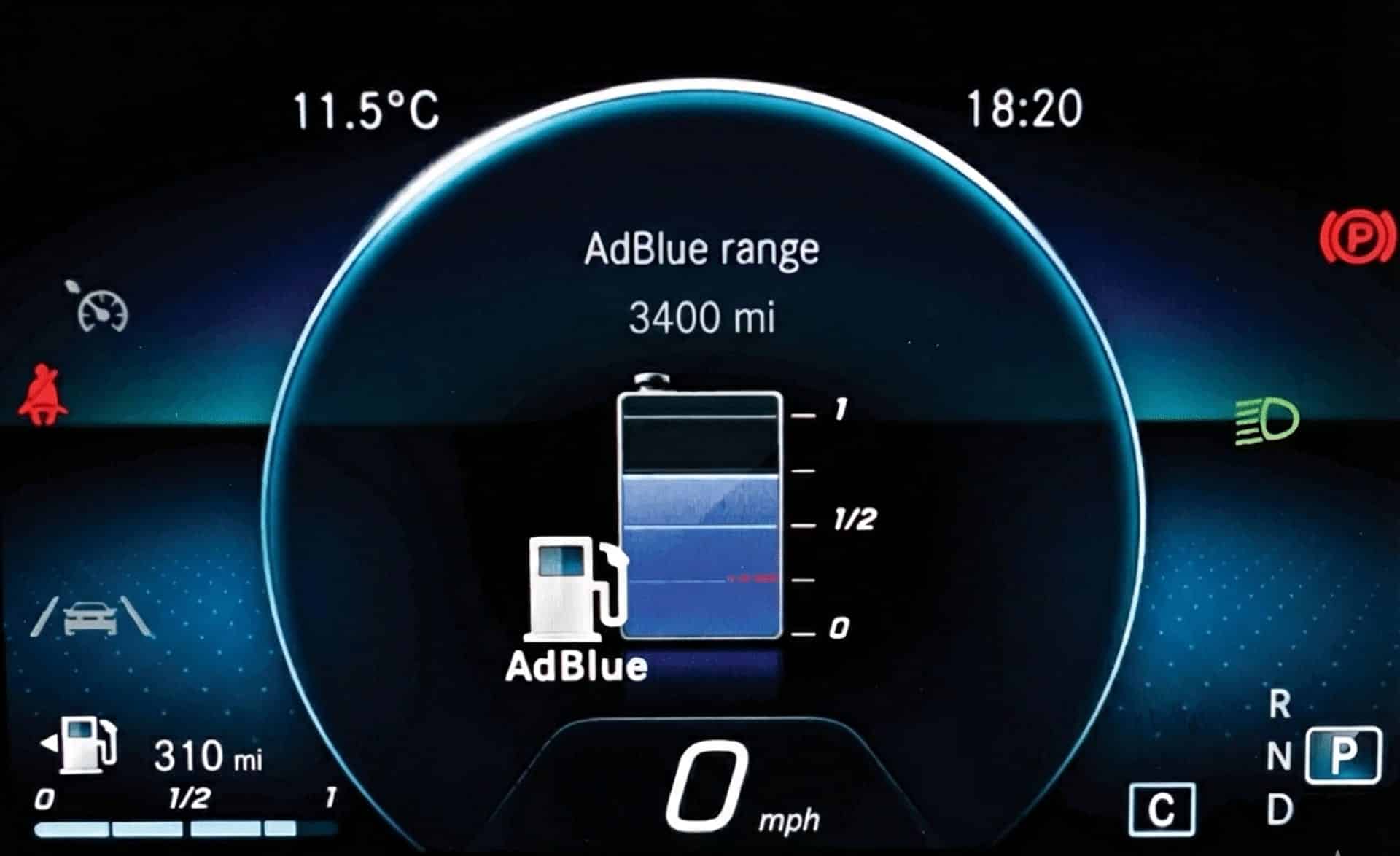 mercedes adblue fault